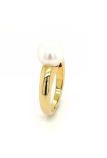 Private Label CvdK Private Label CvdK ring in 18 krt. geelgoud met een parel
