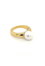 Private Label CvdK Private Label CvdK ring in 18 krt. geelgoud met een parel