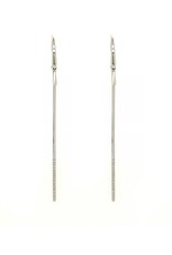 Private Label CvdK Private Label CvdK oorhangers in 14 krt. witgoud met diamant