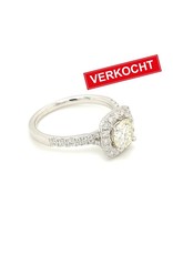 Private Label CvdK Private Label CvdK entourage ring in 18 krt. witgoud met diamanten