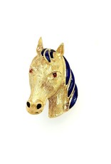 Private Label CvdK Private label CvdK broche in 18 krt. geelgoud met emaille