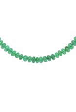 Private Label CvdK Private Label CvdK smaragd collier met 14 krt. geelgoud