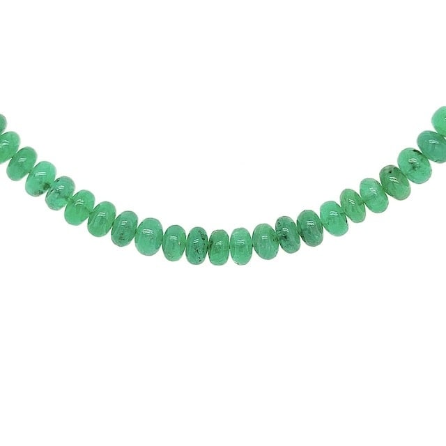 Private Label CvdK Private Label CvdK smaragd collier met 14 krt. geelgoud