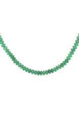 Private Label CvdK Private Label CvdK smaragd collier met 14 krt. geelgoud