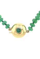 Private Label CvdK Private Label CvdK smaragd collier met 14 krt. geelgoud