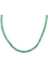 Private Label CvdK Private Label CvdK smaragd collier met 14 krt. geelgoud
