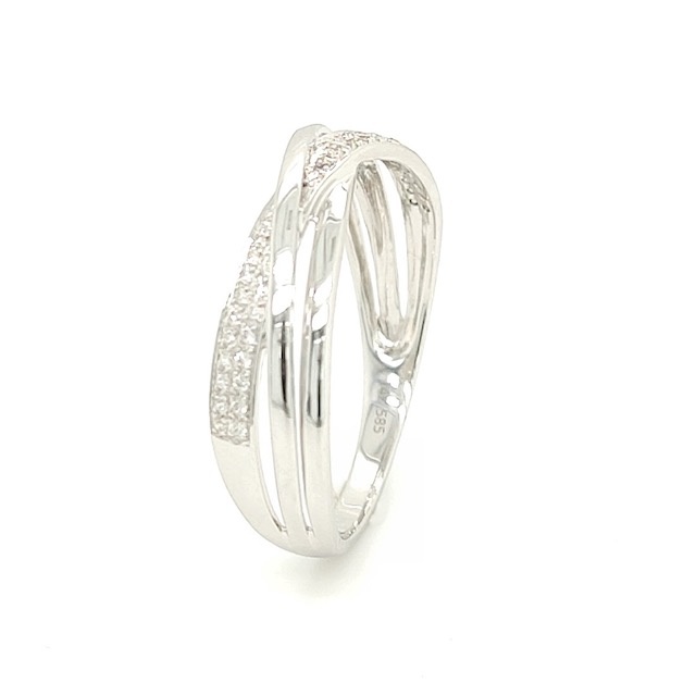 Private Label CvdK Private Label CvdK ring in 18 krt. witgoud met diamant