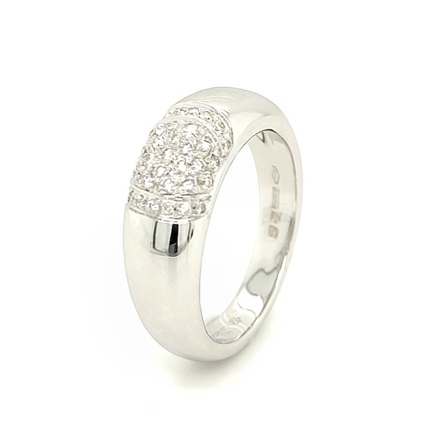 Leo Pizzo Leo Pizzo ring in 18 krt. witgoud met diamant