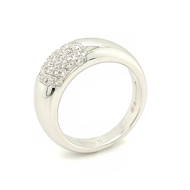 Leo Pizzo Leo Pizzo ring in 18 krt. witgoud met diamant