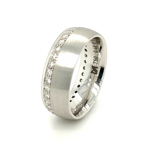 Private Label CvdK Private Label CvdK ring in 18 krt. witgoud met diamant