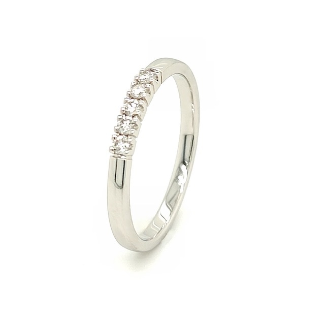 Private Label CvdK Private Label CvdK ring in 14 krt. witgoud met diamant