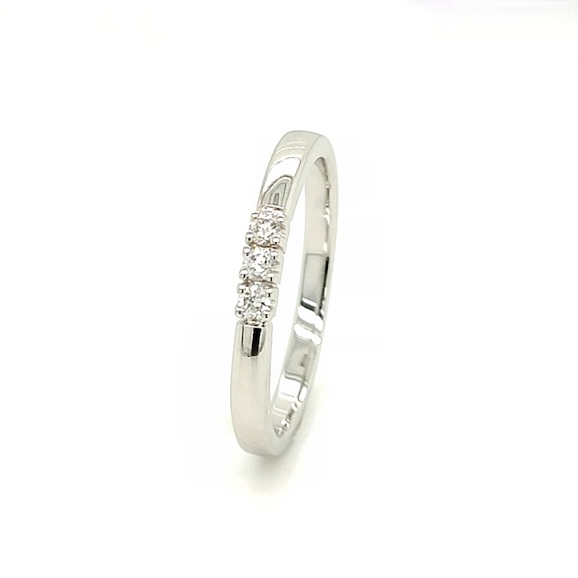 Private Label CvdK Private Label CvdK ring in 14 krt. witgoud met diamant