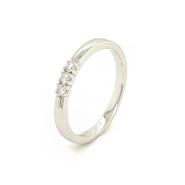 Private Label CvdK Private Label CvdK ring in 14 krt. witgoud met diamant