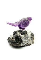 Vogel van amethist, handgemaakt