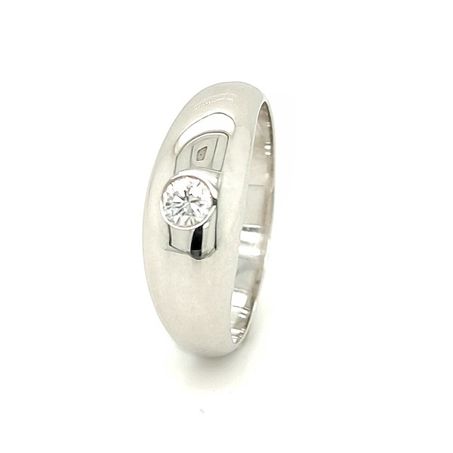Private Label CvdK Private Label CvdK ring in 18 krt. witgoud met diamant
