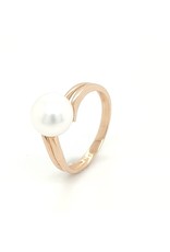 Private Label CvdK Private Label CvdK ring in 14 krt. roségoud met parel
