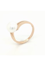 Private Label CvdK Private Label CvdK ring in 14 krt. roségoud met parel