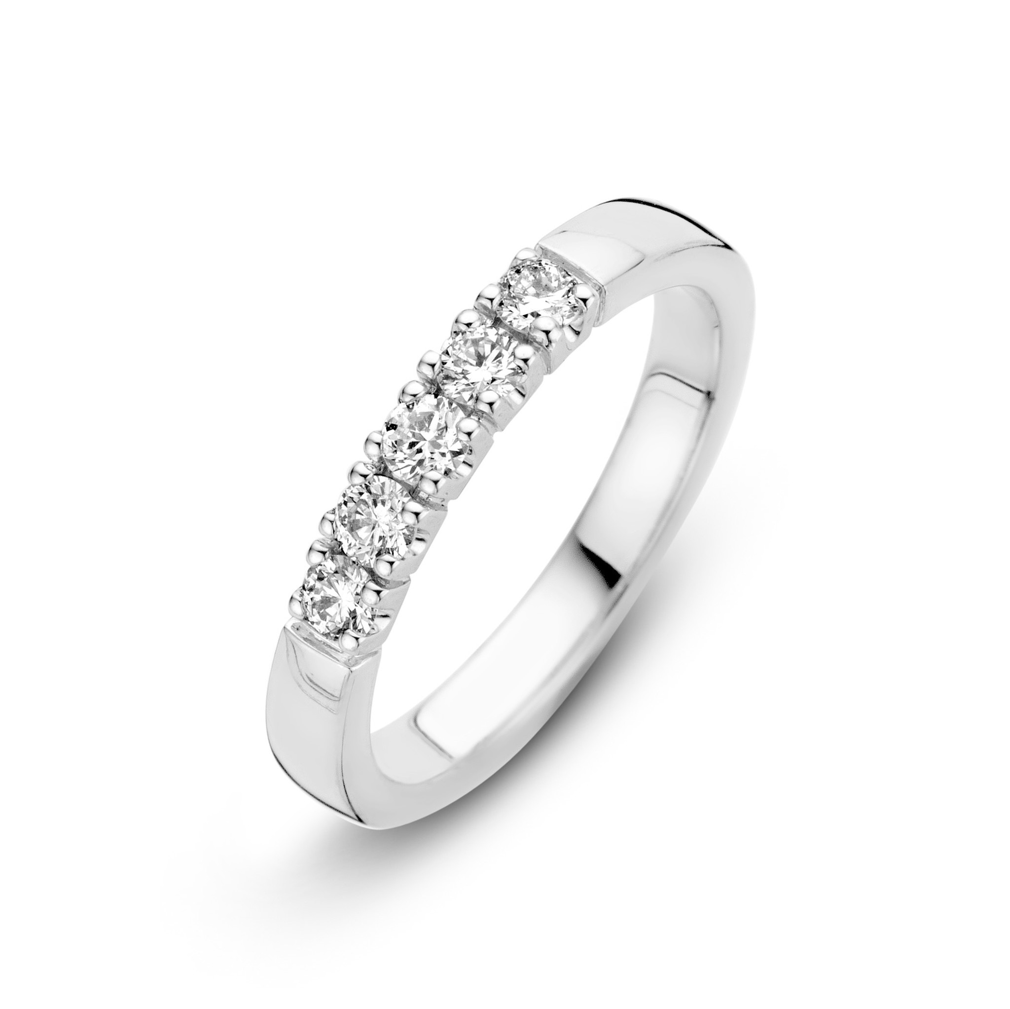 Private Label CvdK Private Label CvdK ring in 14 krt. witgoud met diamant