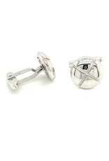 Private Label CvdK Manchetknopen in 14 krt. witgoud