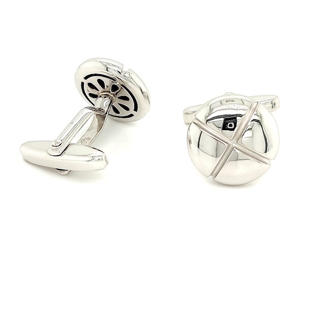 Private Label CvdK Manchetknopen in 14 krt. witgoud