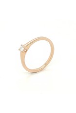 Private Label CvdK Private Label CvdK ring in 14 krt. roségoud met diamant