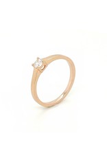 Private Label CvdK Private Label CvdK ring in 14 krt. roségoud met diamant