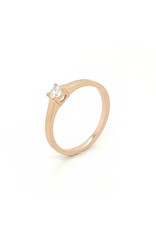 Private Label CvdK Private Label CvdK ring in 14 krt. roségoud met diamant