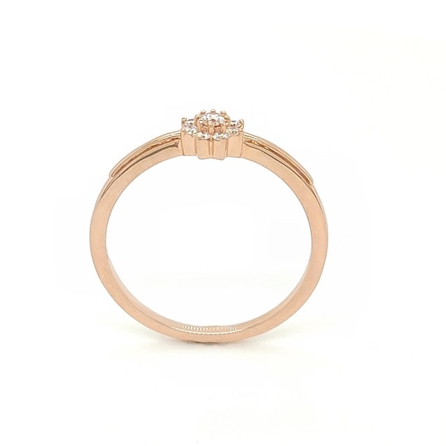 Private Label CvdK Private Label CvdK entourage ring in 14 krt. roségoud met diamant