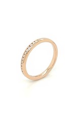 Private Label CvdK Private Label CvdK ring in 14 krt. roségoud met diamant