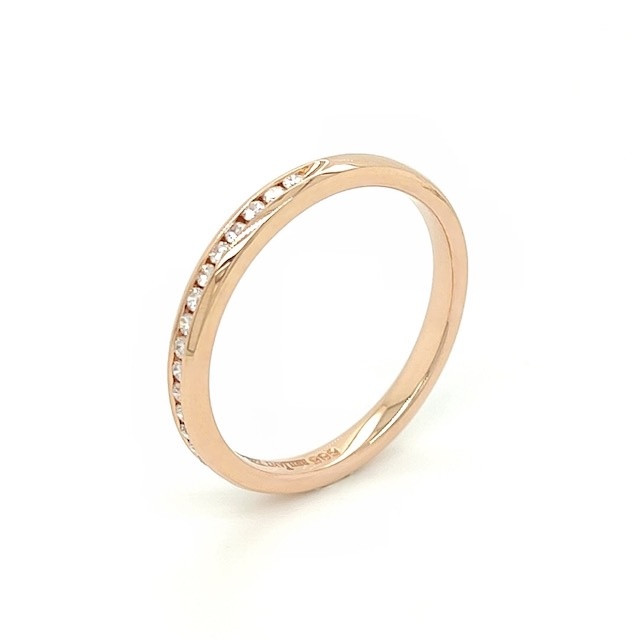 Private Label CvdK Private Label CvdK ring in 14 krt. roségoud met diamant