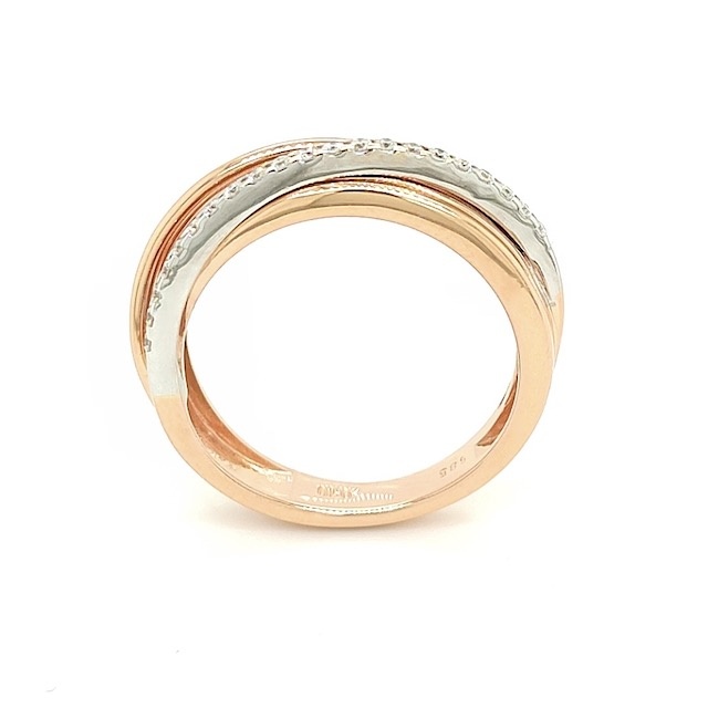 Private Label CvdK Private Label CvdK ring in 14 krt. roségoud met diamant