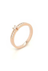 Private Label CvdK Private Label CvdK ring in 14 krt. roségoud met diamant