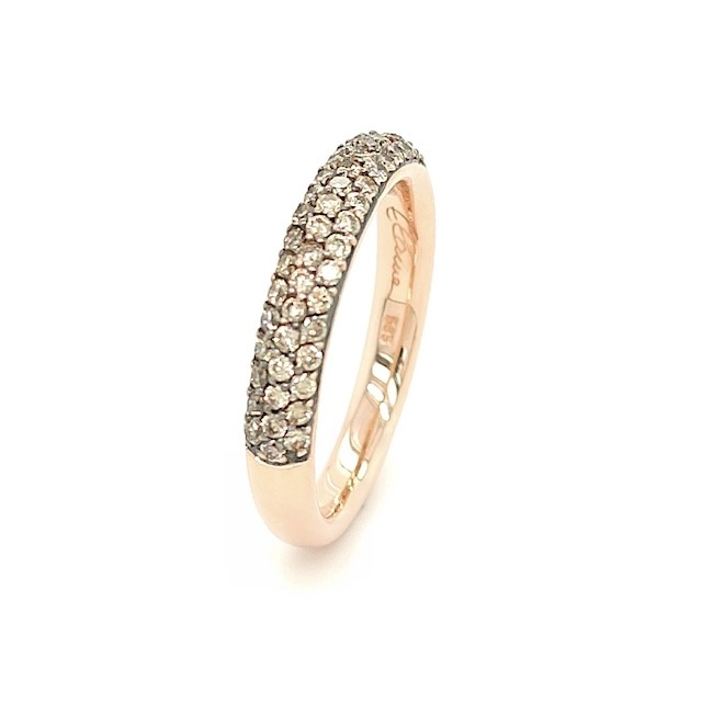 Private Label CvdK Private Label CvdK ring in 14 krt. roségoud met diamant