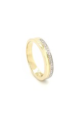 Private Label CvdK Private Label CvdK ring in 14 krt. geelgoud met diamant
