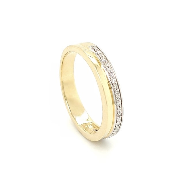 Private Label CvdK Private Label CvdK ring in 14 krt. geelgoud met diamant