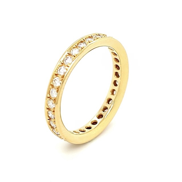Private Label CvdK Private Label CvdK ring in 18 krt. geelgoud met diamant