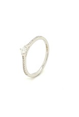Private Label CvdK Private Label CvdK  ring in 18 krt. witgoud met diamant