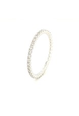 Private Label CvdK Private Label CvdK aanschuif ring in 14 krt. witgoud met diamant