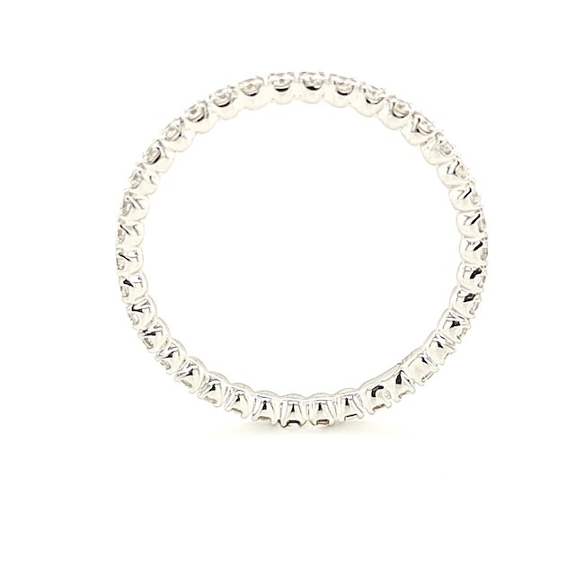 Private Label CvdK Private Label CvdK aanschuif ring in 14 krt. witgoud met diamant