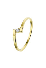 Private Label CvdK Private Label CvdK ring in 14 krt. geelgoud met diamant