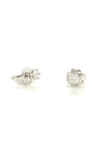 Private Label CvdK Private label CvdK oorstekers in 14 krt. witgoud met diamant