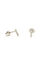 Private Label CvdK Private label CvdK oorstekers in 14 krt. witgoud met diamant