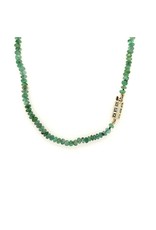 Private Label CvdK Private Label CvdK smaragd collier met 14 krt. geelgoud
