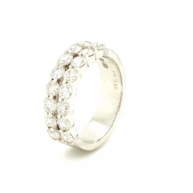 Private Label CvdK Exclusive Private Label CvdK ring in 18 krt. witgoud met diamanten