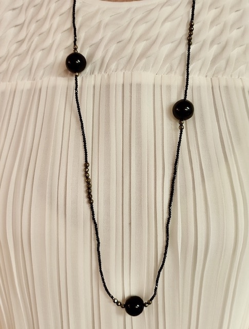 Private Label CvdK Private label CvdK collier met spinel en onyx