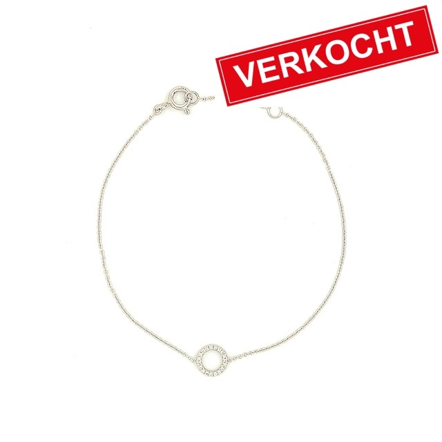 Private Label CvdK Private label CvdK armband in 14 krt. witgoud met diamanten