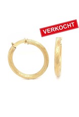 Private Label CvdK Private label CvdK oorringen in 18 krt. geelgoud