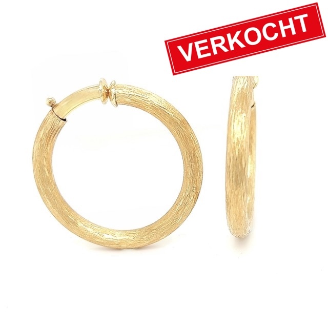 Private Label CvdK Private label CvdK oorringen in 18 krt. geelgoud