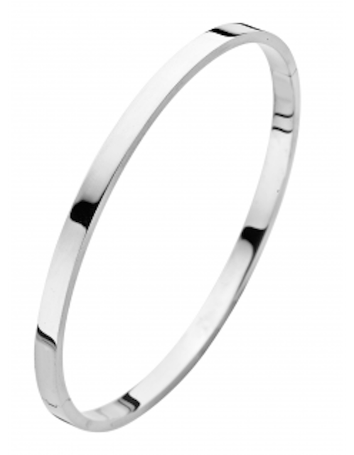 Fjory Fjory witgouden armband met zilveren kern