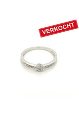 Private Label CvdK Private Label CvdK ring in 14 krt. witgoud met diamanten